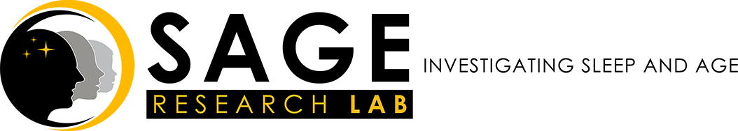logo: SAGE Research Lab: Investigating Sleep and Age